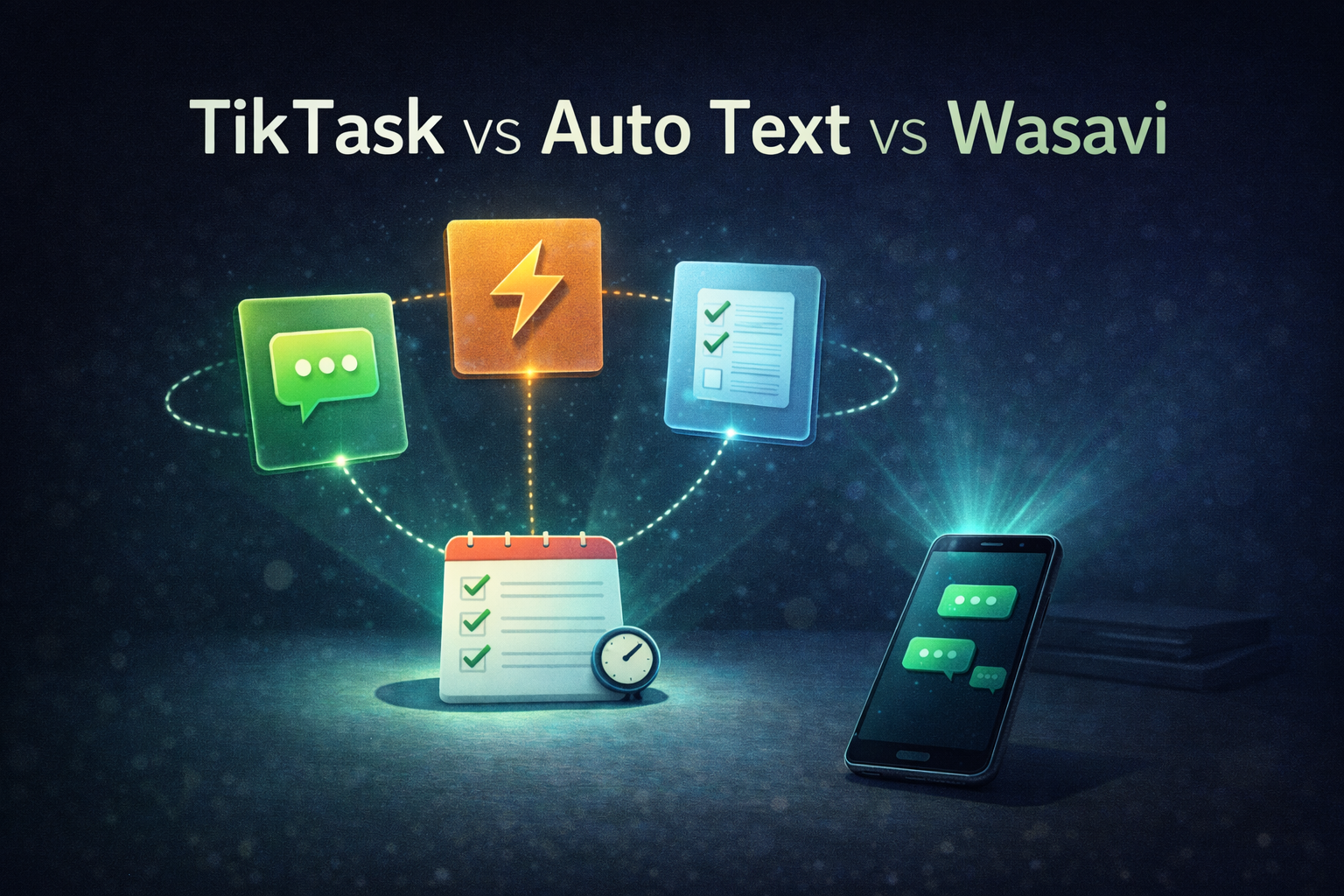 TikTask vs Auto Text vs Wasavi: choosing the right scheduler for Android (2026)